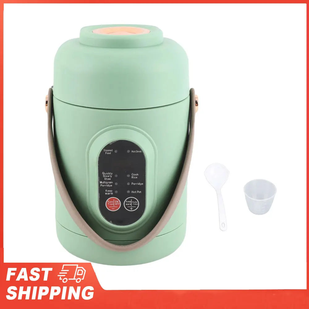 Portable Electric Pot 500W Travel Cooking Stainless Steel Mini