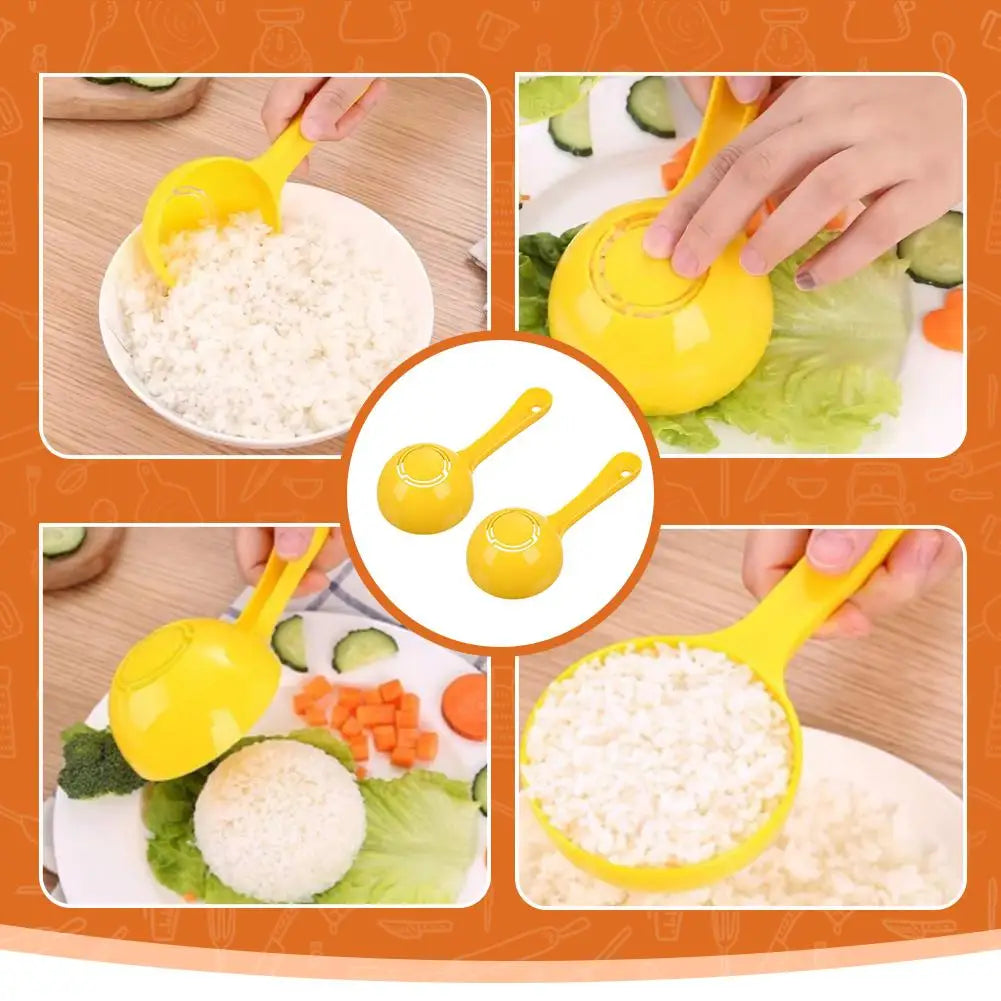 Non-Stick Rice Ball Spoon Mold – DIY Rice Scoop Shaper