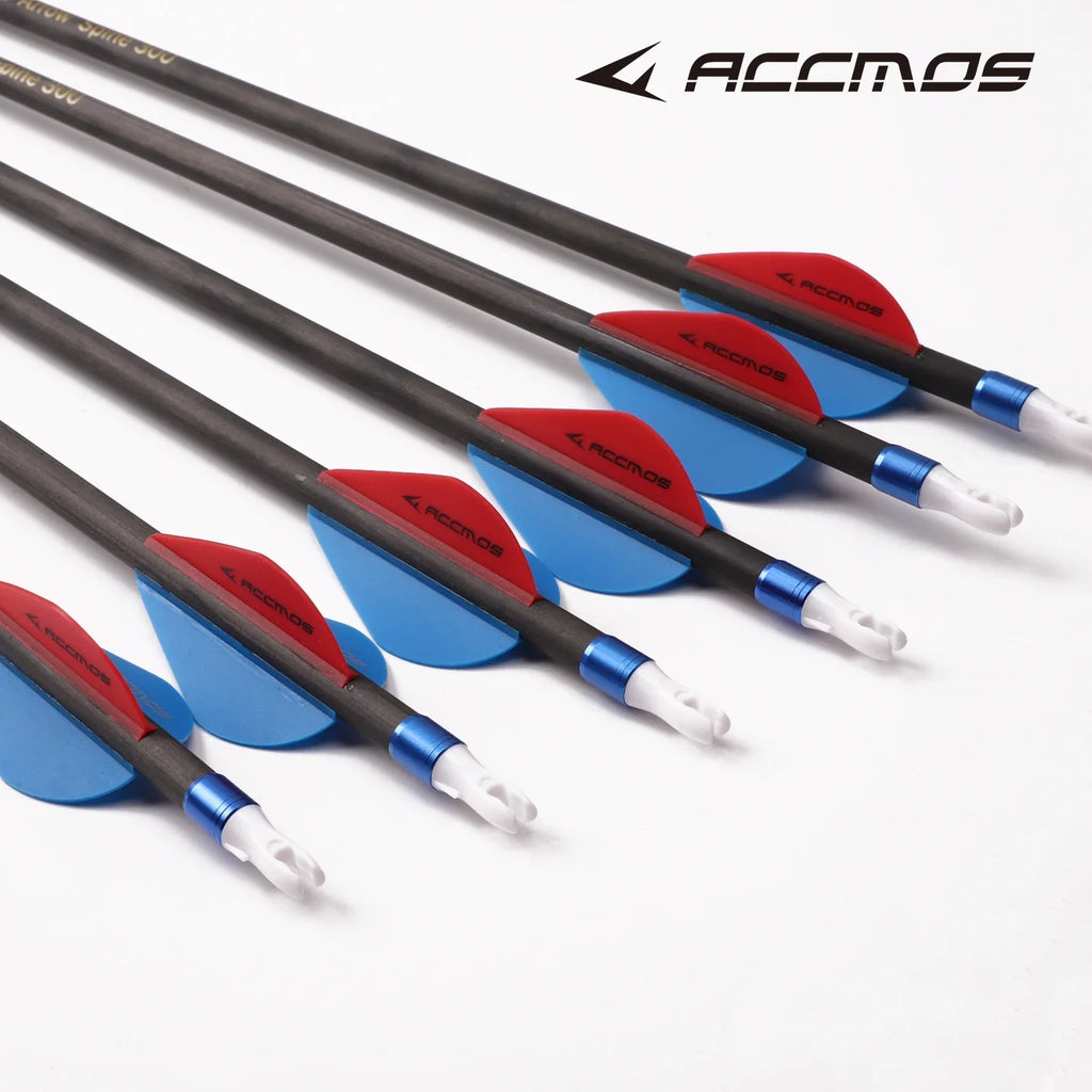 ACCMOS Arrow Pure Carbon Arrows ID4 2 6 Spine 300 1800 Rod Rubber