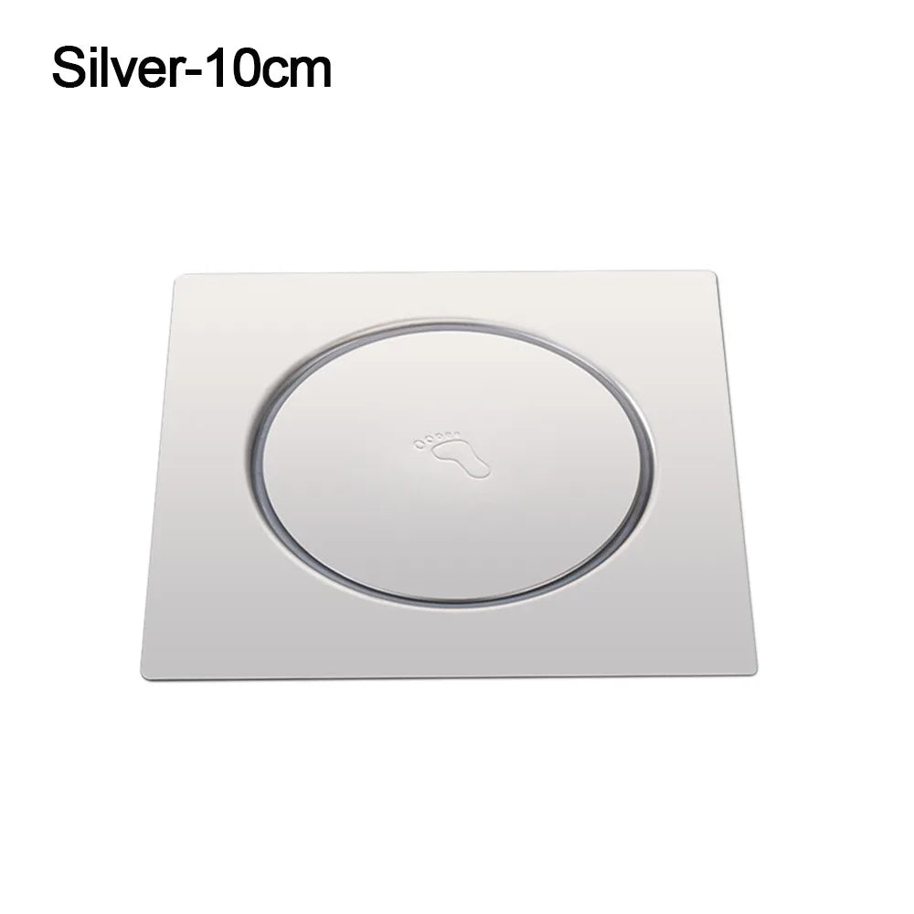 Creative Stainless Steel Press-type Floor Drain Pedal Square Sewer