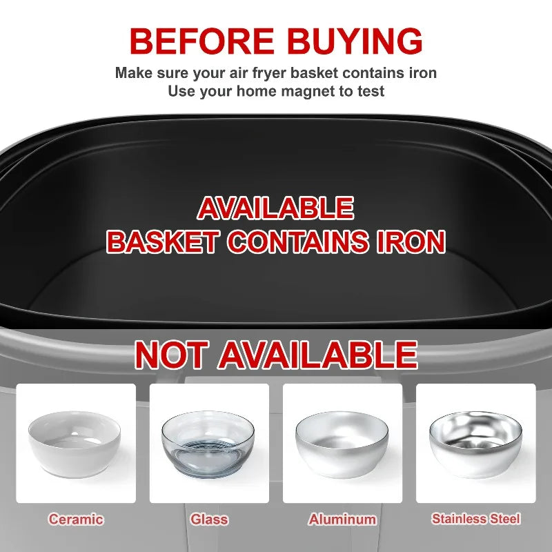 6-Pack Air Fryer Silicone Buckle Clips – Heat-Resistant Non-Stick