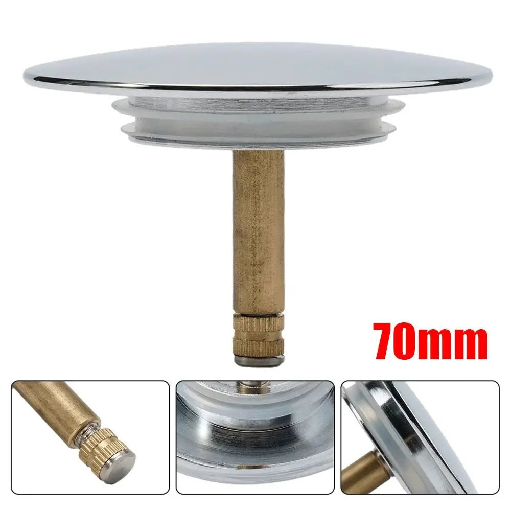 Durable Pop Up Waste Stopper Brass Bath Adjustable Only Flat Seal