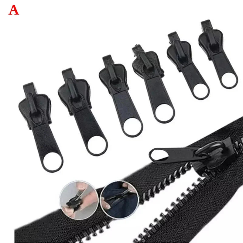 6-Piece Universal Zipper Repair Kit – Sizes 3#, 5# & 7#