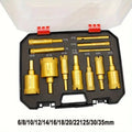 Diamond Hole Saw Kit 6–35mm | Glass Tile Marble Granite 12pc