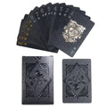 Black Rose Frosted Waterproof PVC Playing Cards | Texas Poker Deck