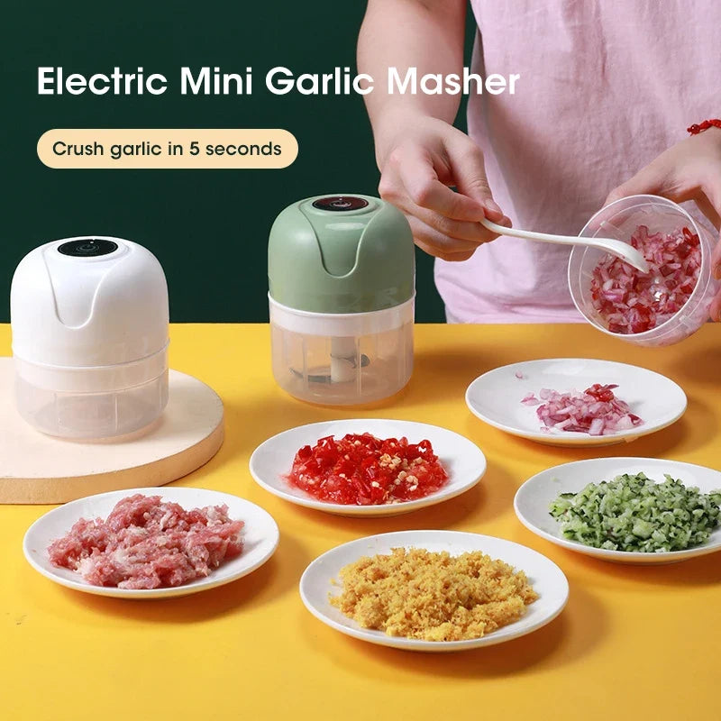 250ml USB Electric Food Chopper – Garlic & Veggie Mincer