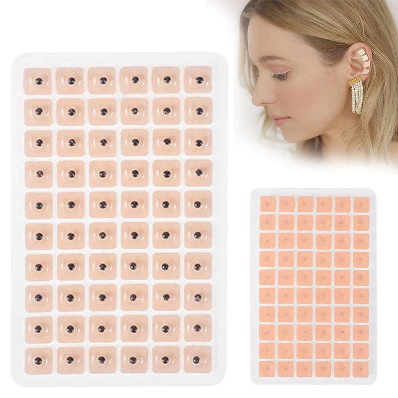 300 Ear Acupressure Seed Bead Stickers – Needle-Free Massage