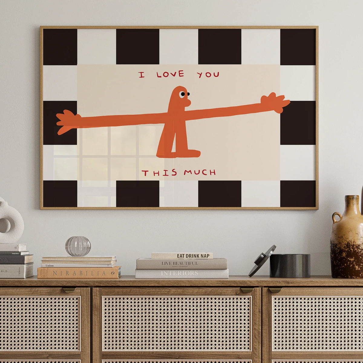 "I Love You This Much" Quote Canvas Wall Art Poster