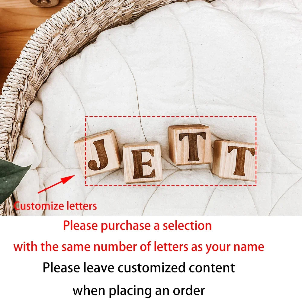 Personalized Wooden Name Blocks | Baby Shower & Nursery Gift