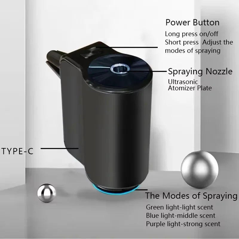 Electric Waterless Car Essential Oil Aroma Diffuser | Auto Scent