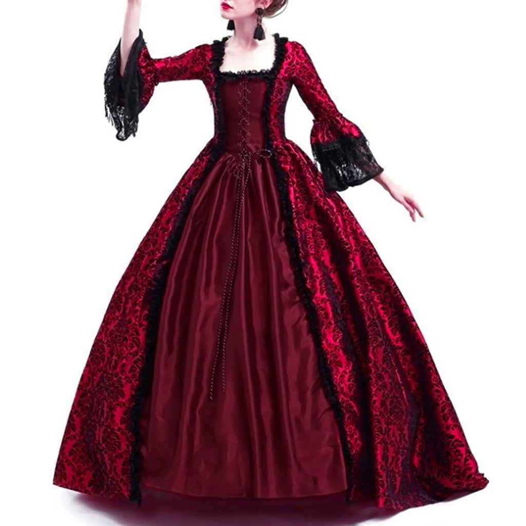 Halloween Costume Adult Women Medieval Cosplay Costumes Vintage
