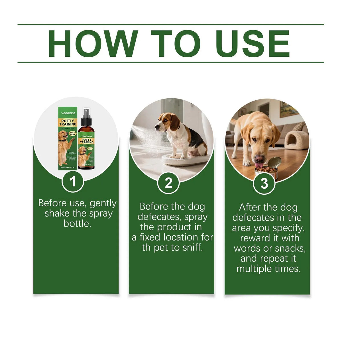 Pet Toilet Training Spray – Dog & Cat Potty Attractant 120ml
