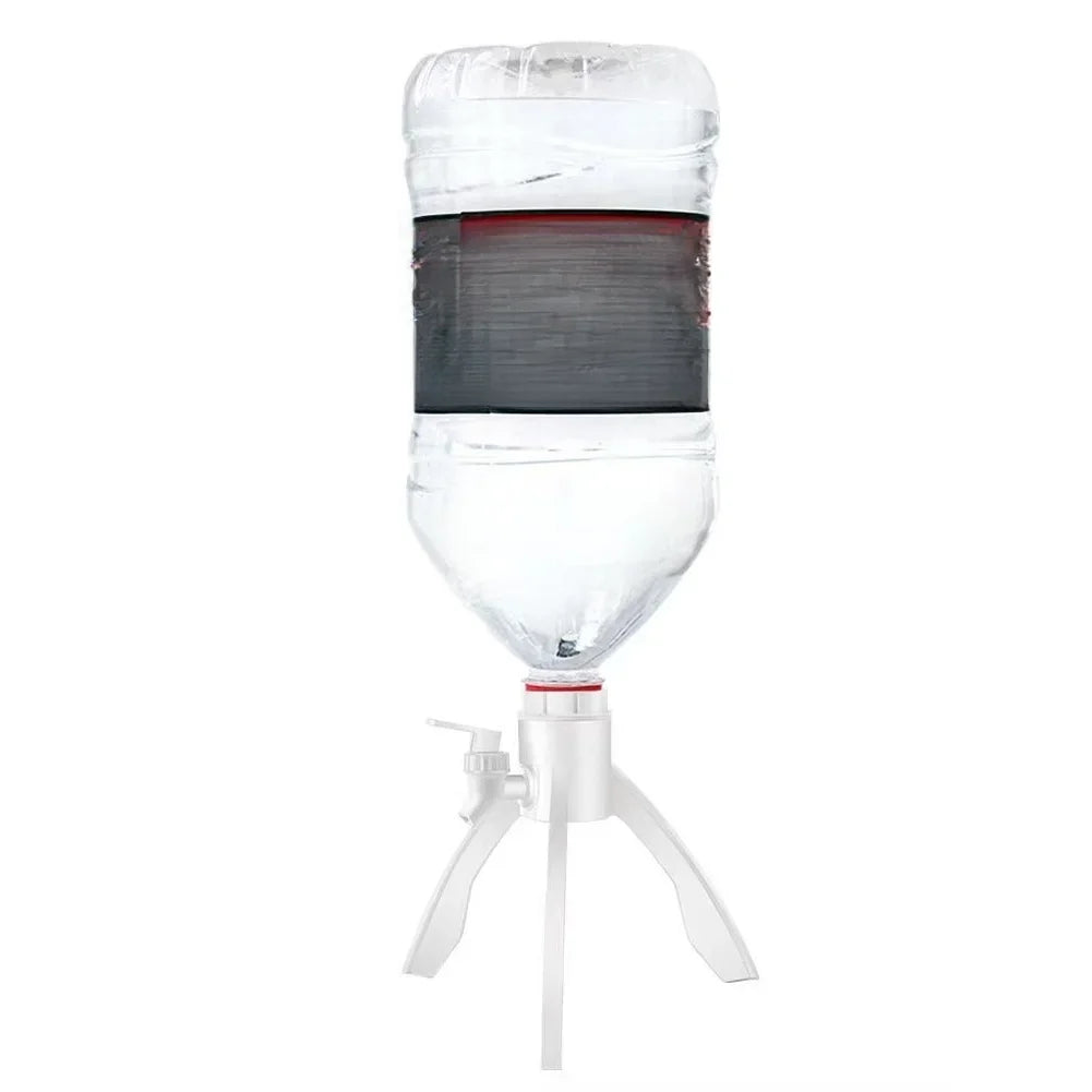 5L Inverted Water Bottle Dispenser Stand with Faucet & 3 Adapters