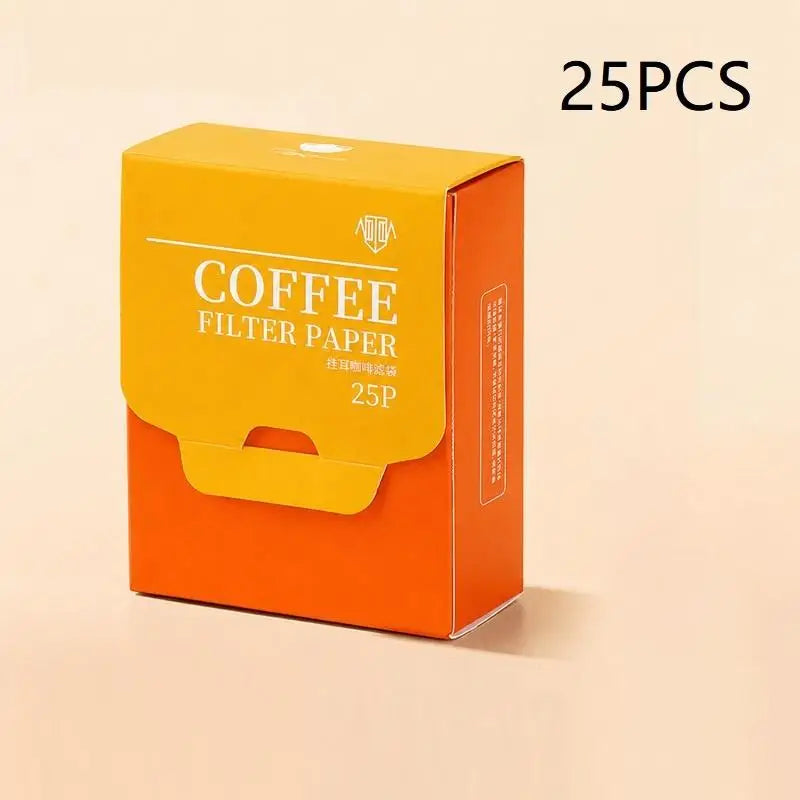 Disposable Hanging Ear Coffee Filters | Food Grade Biodegradable 25/50 Pk