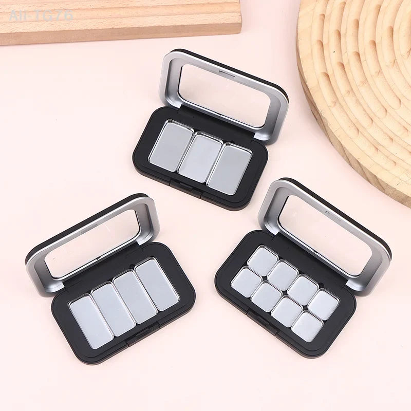 DIY Magnetic Empty Makeup Palette with Mirror – 1–8 Grids