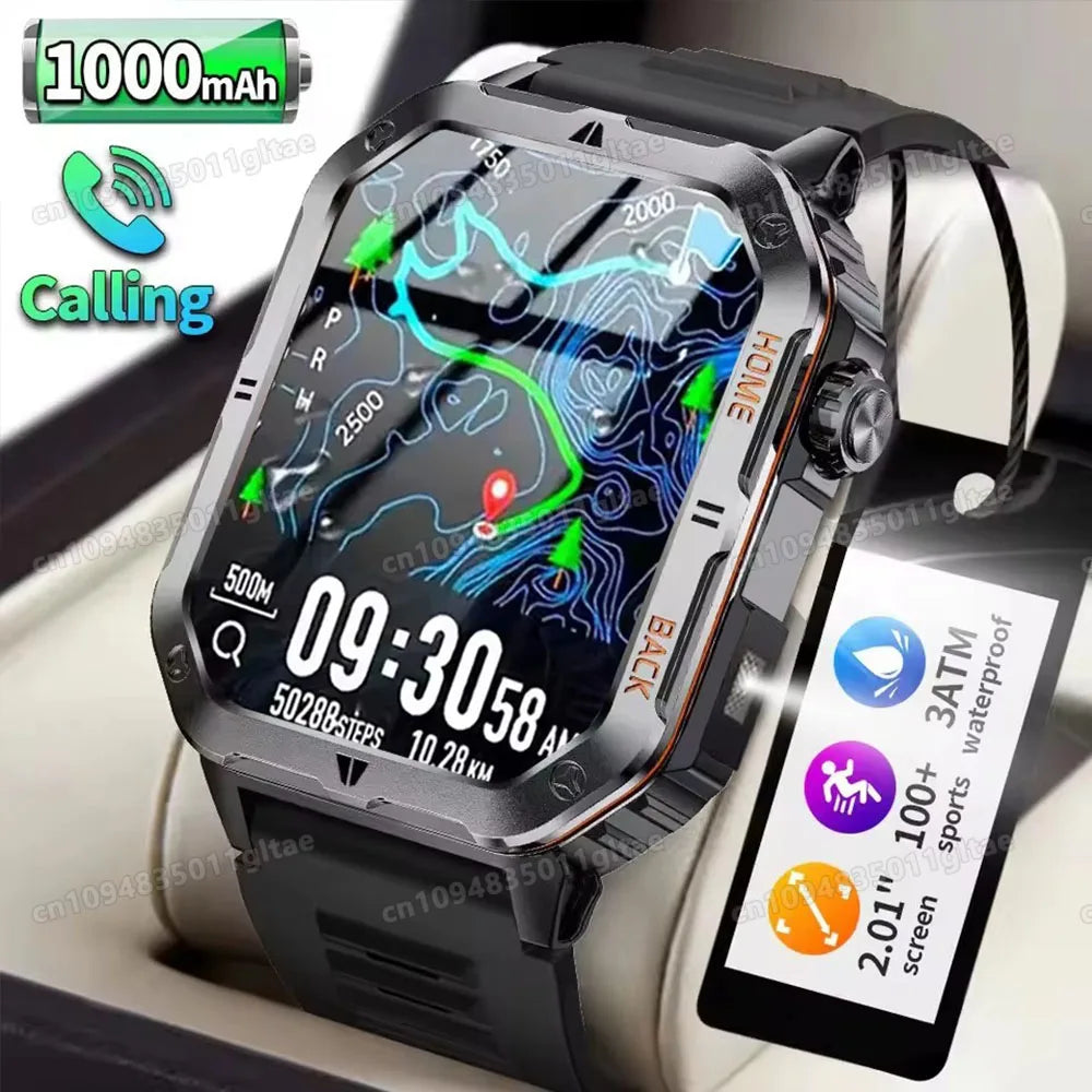 Men Smart Watch Bluetooth Call Sleep Heart Rate Health Monitor