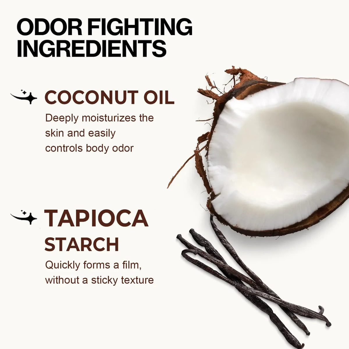 Lanemay Coconut Oil Aluminum-Free Deodorant Stick | 72Hr
