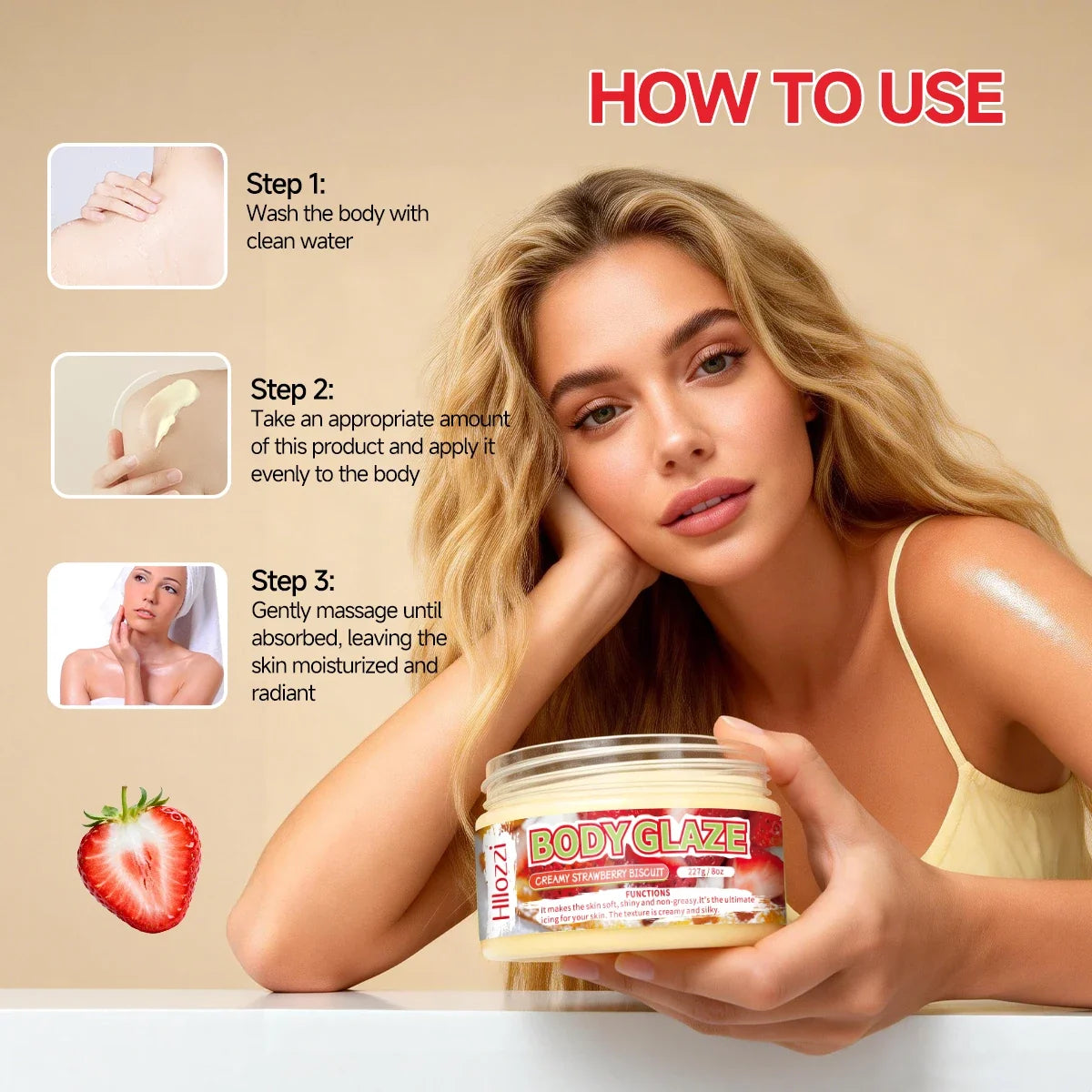 Body Glaze Moisturizing Cream – Brighten & Protect Skin 227g