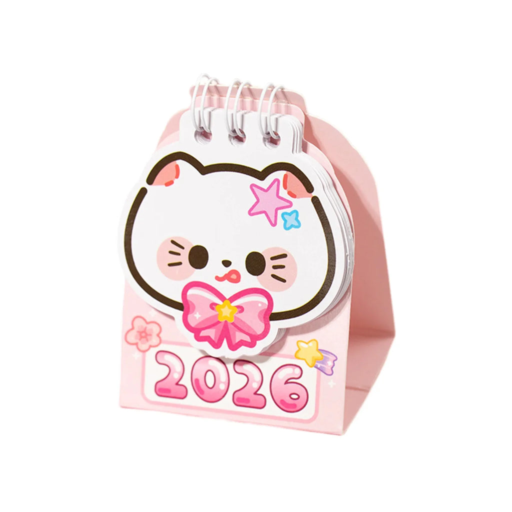 2026 Mini Cat Desktop Calendar – Compact Kitty Daily Planner