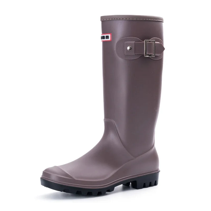 Women's Knee-High Waterproof Rain Boots | Anti-Slip Rubber