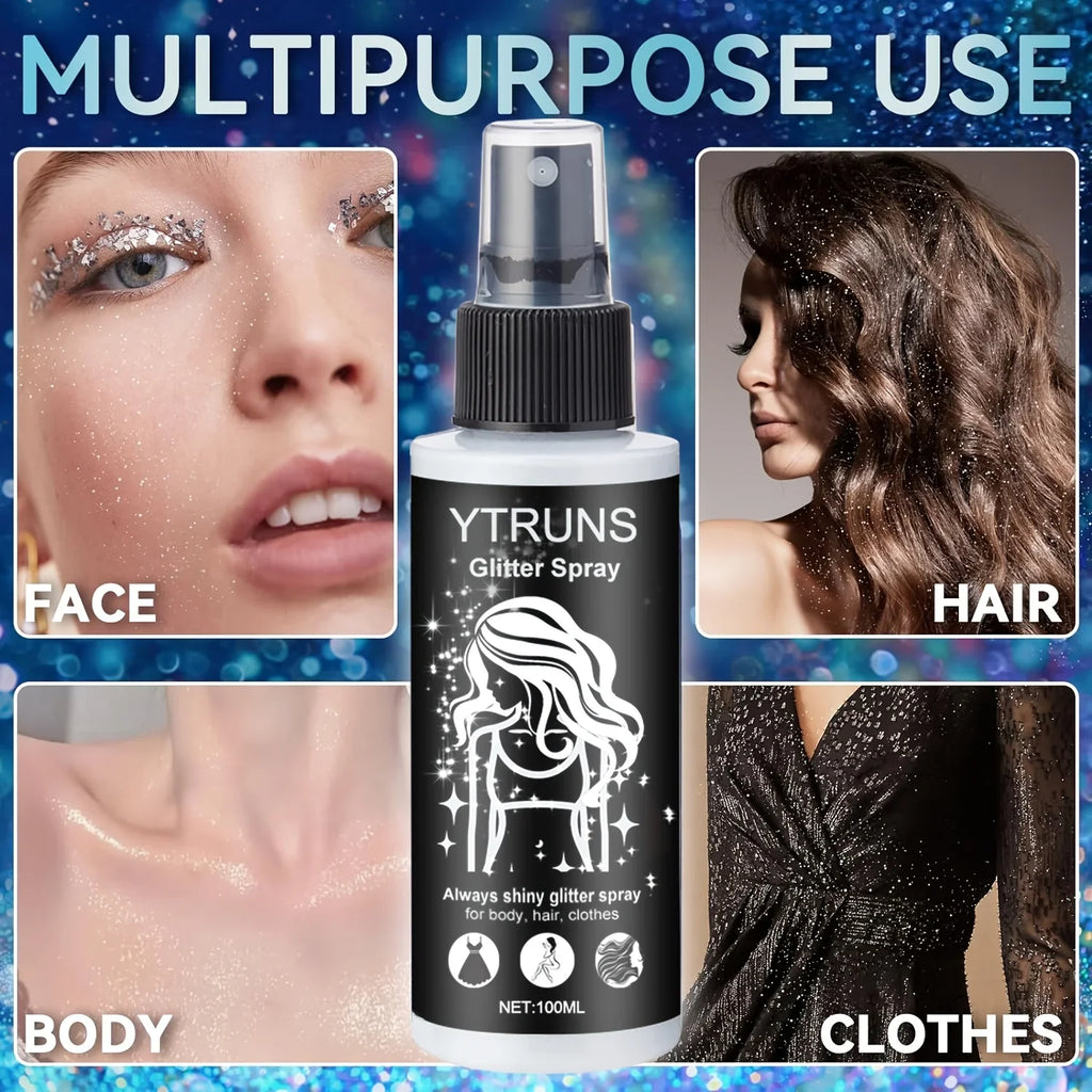 100ml Glitter Spray for Body, Hair & Clothes – High Gloss