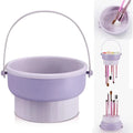 Makeup Brush Cleaning Bowl Beauty Egg Tool Storage Powder Puff Dry