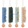 Baby Pacifier Holder Chains Lace Trim Anti-Loss 4-Pack