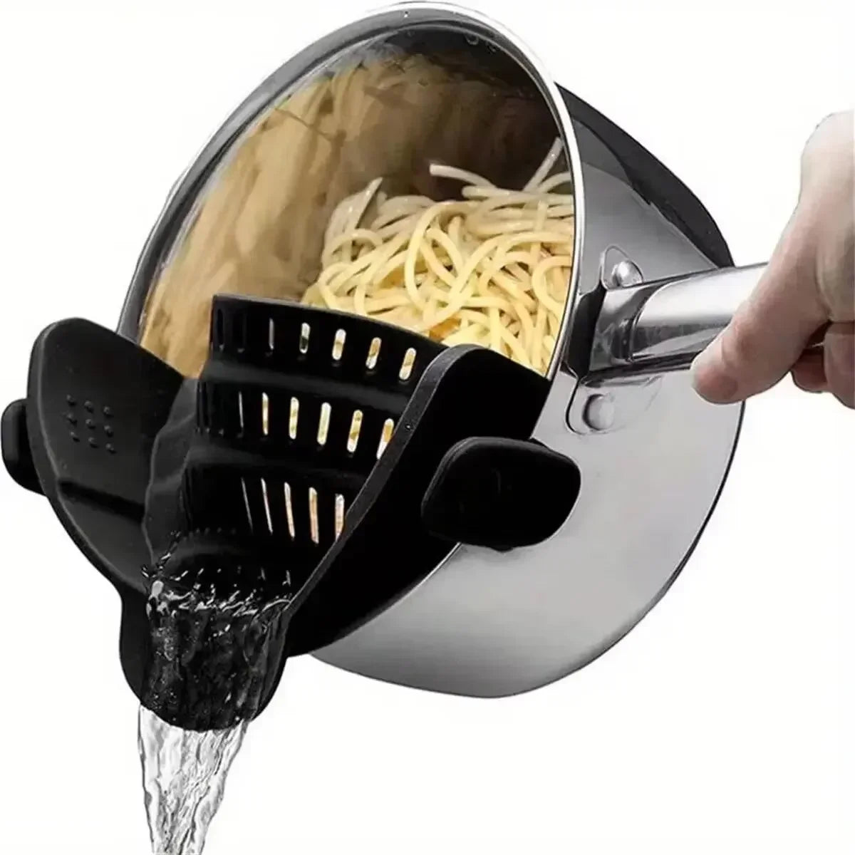 Universal Silicone Clip Pan Pot Strainer Anti Spill Food Pots Pans