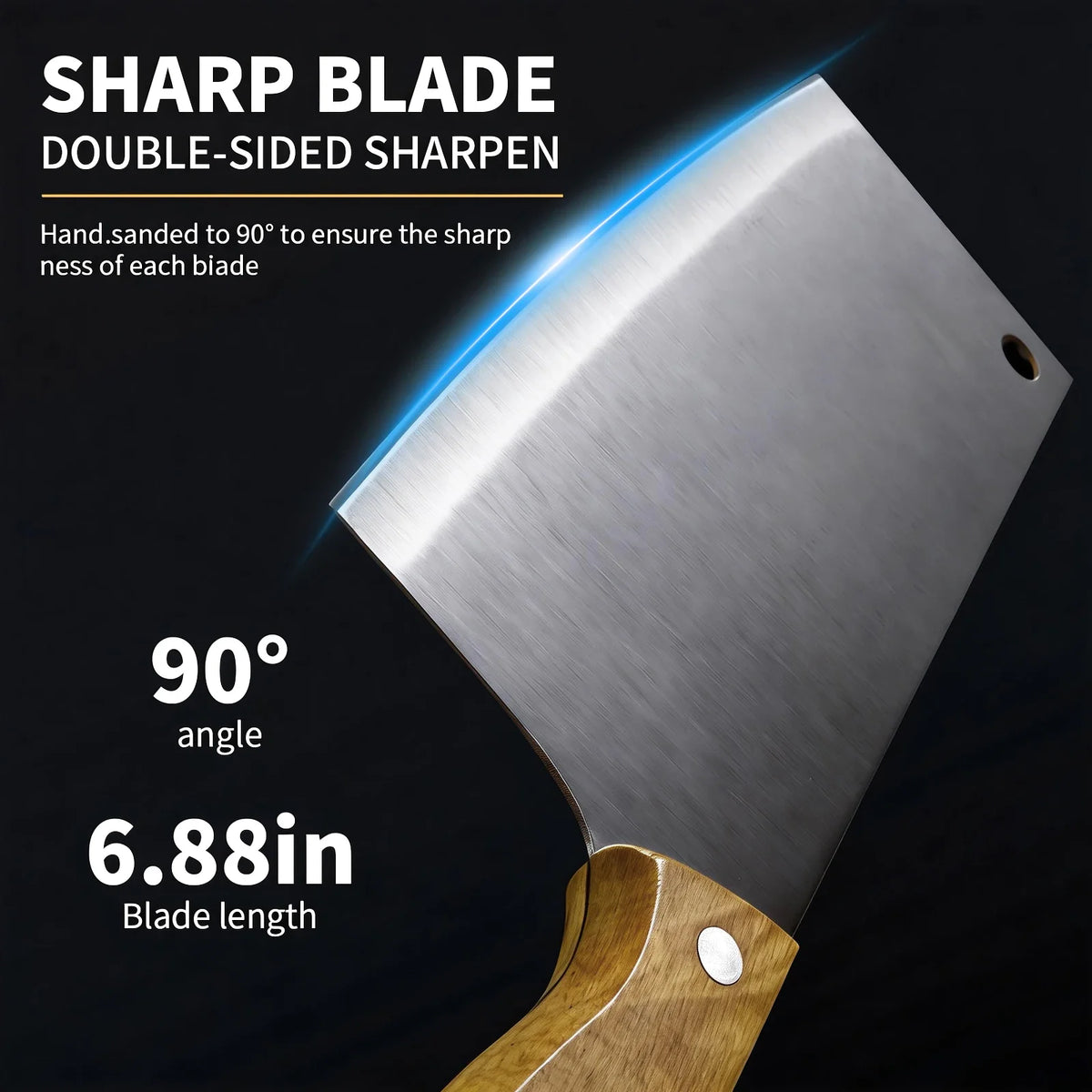 PLYS Chef Knife – Stainless Steel & Wood Handle | 17.5cm