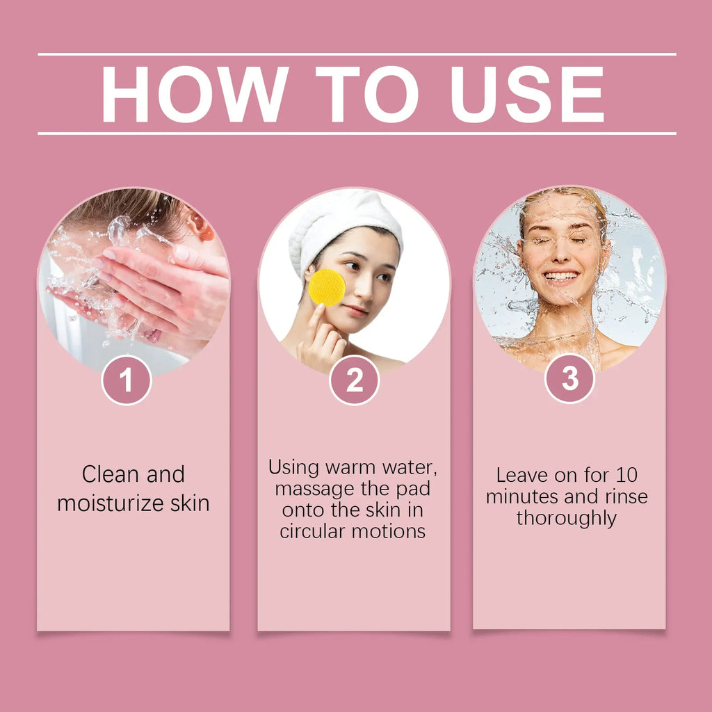 Turmeric & Kojic Acid Facial Cleansing Pads 40 Pcs