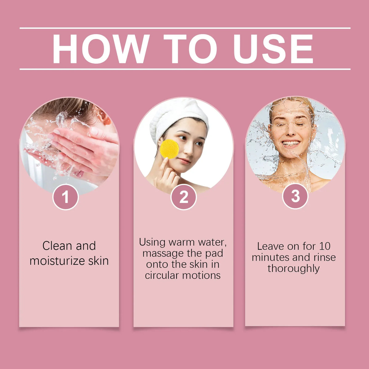 Turmeric & Kojic Acid Facial Cleansing Pads 40 Pcs