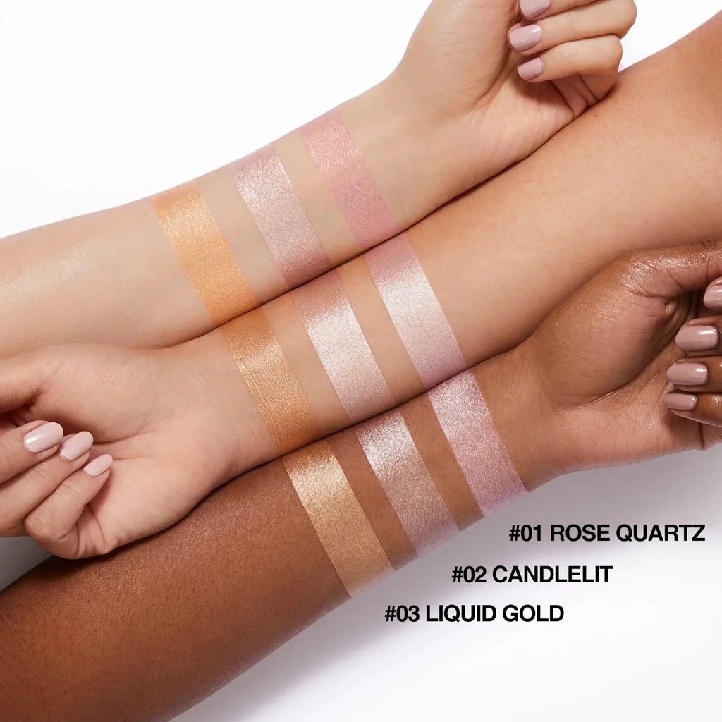 3 Colors Face Brightening Cream Glitter Highly Saturated Liquid