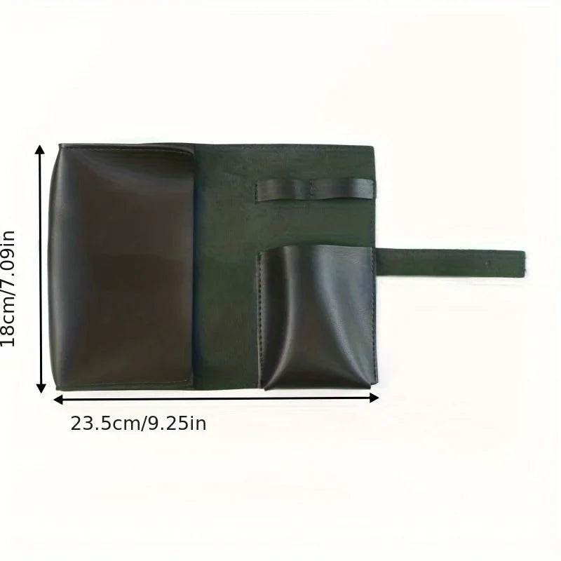 PU Leather Multi-Compartment Tech Organizer Travel Case