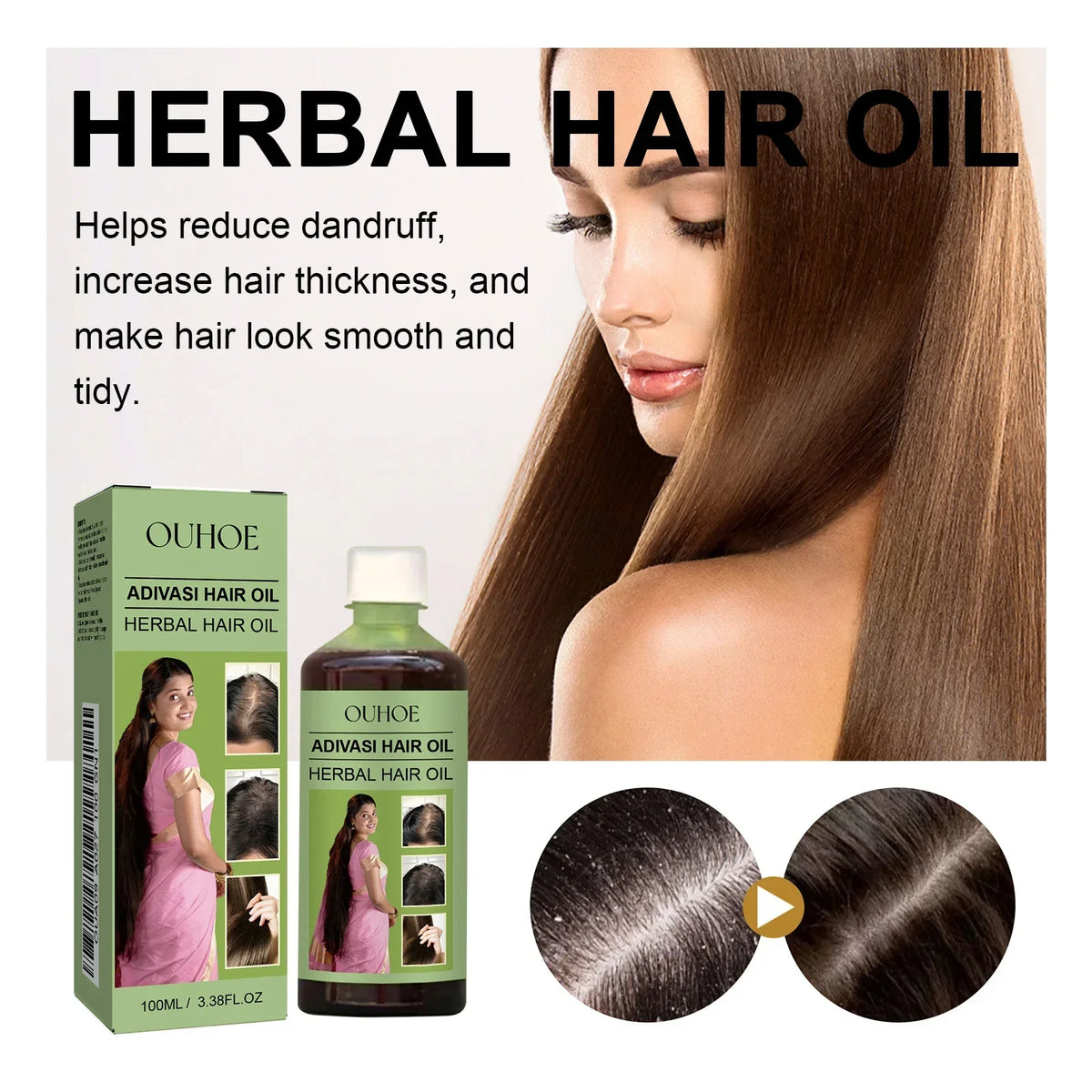 Adivasi Herbal Hair Growth Oil – Rosemary & Ayurvedic 100ml