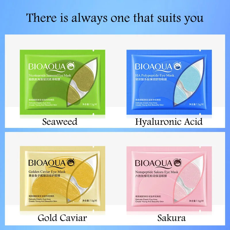 BIOAQUA Golden Caviar Eye Mask – 10 Pairs Hydrating Patches