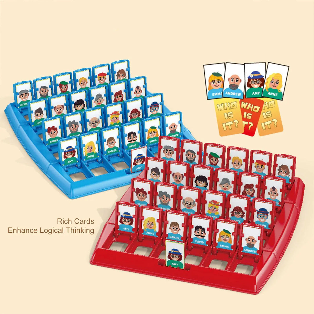 Guess Who I Am Memory Logic Board Game – Family & Kids
