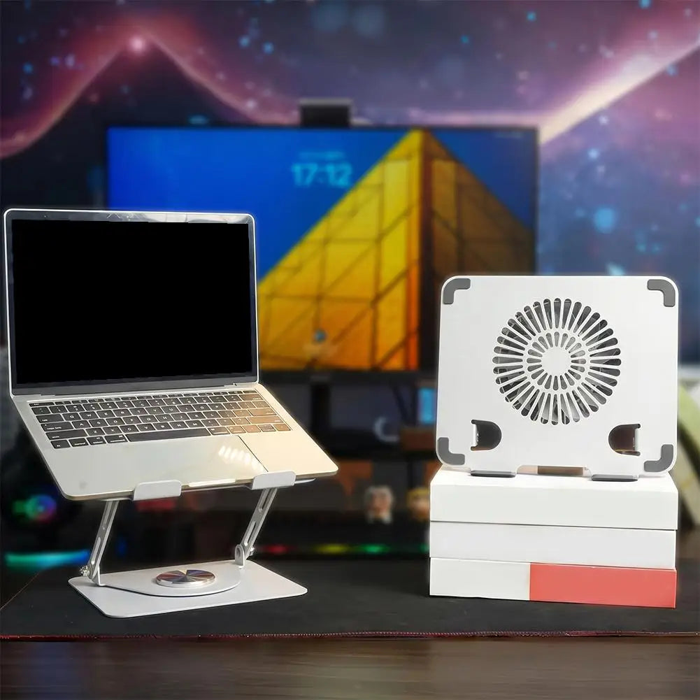 Laptop Stand with Cooling Fan – Fits 7–17" Notebooks