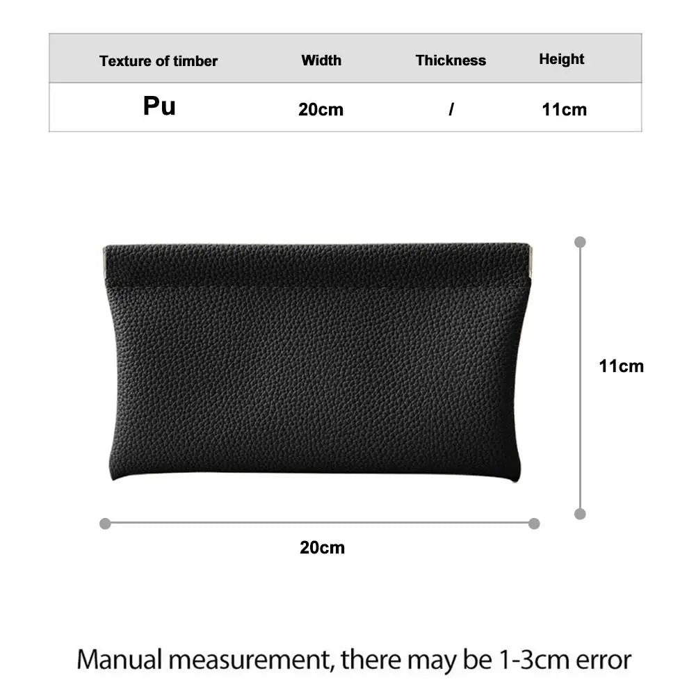 PU Leather Long Coin Purse – Multi-Function Zipper Wallet