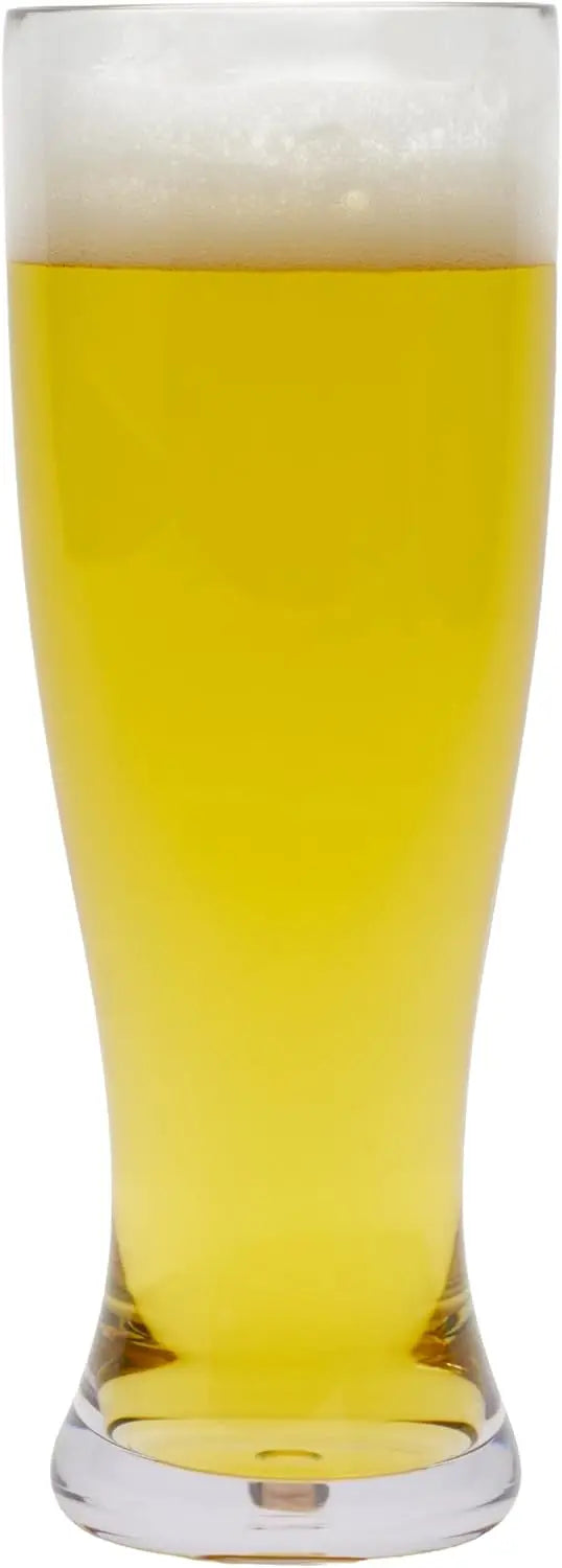 1 2 4 BPA Plastic Beer Pilson Glass Pint Glasses Tall Cups Drinking