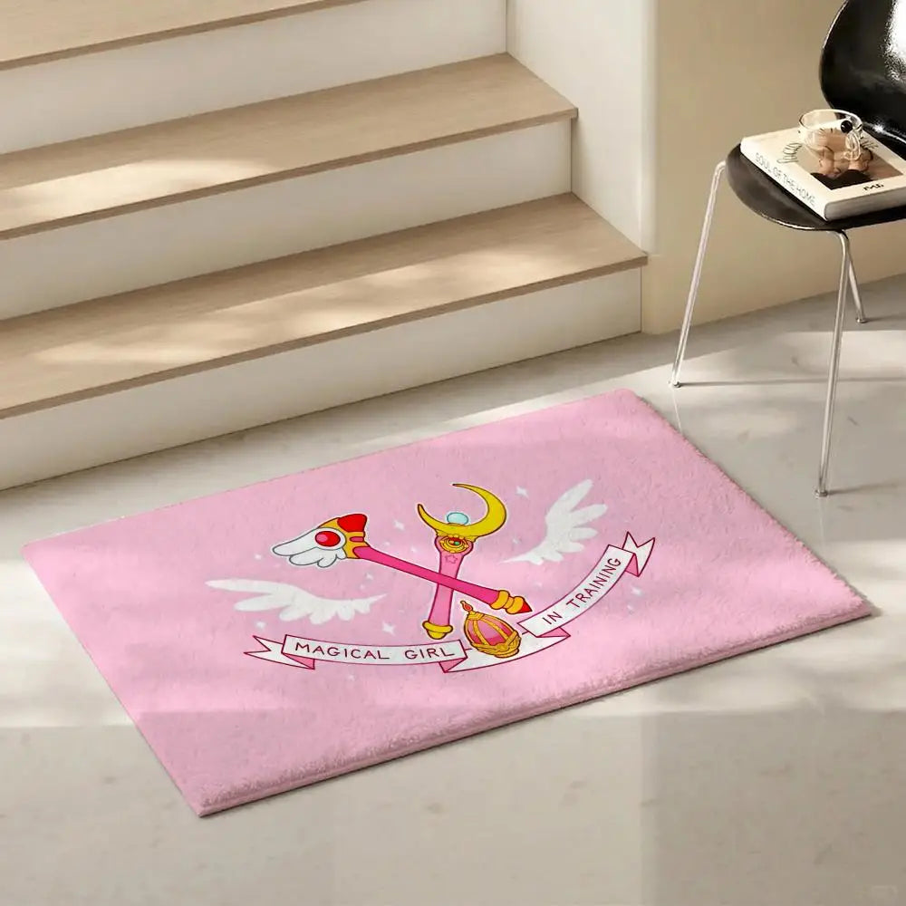 Cardcaptor Sakura Anime Flannel Rug – Non-Slip Floor Mat