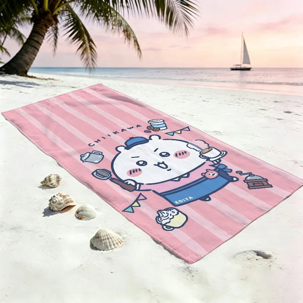 Chiikawa Quick-Dry Beach Towel | Soft, Cute & Multi-Use