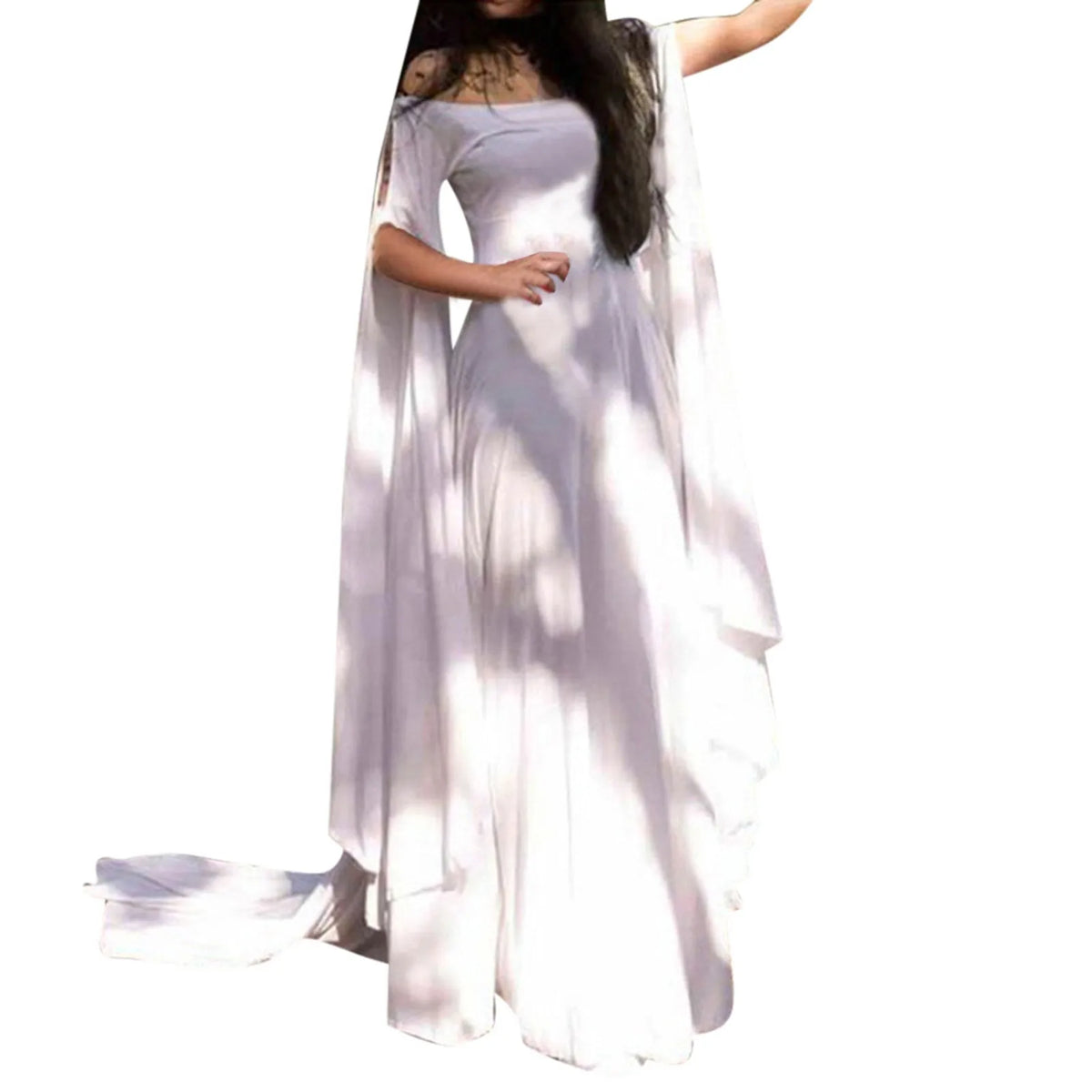 Women's Vintage Halloween Cosplay Maxi Dress | Off Shoulder