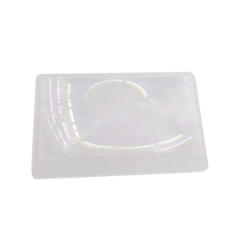 3X Magnifier Magnifying Lens Credit Card Loupe Wallet Pocket Plastic