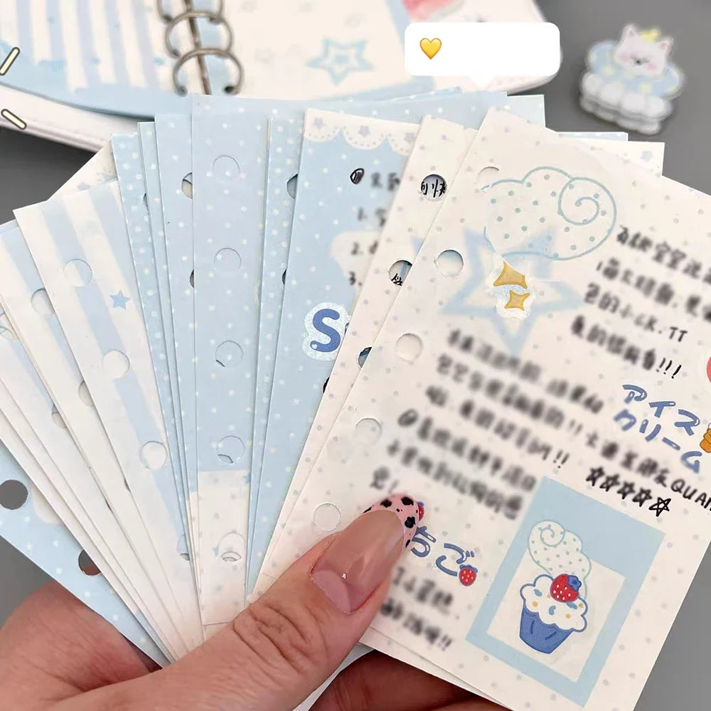 M5 Blue Dream Star Replacement Core Paper Weekly Monthly Plan Cartoon