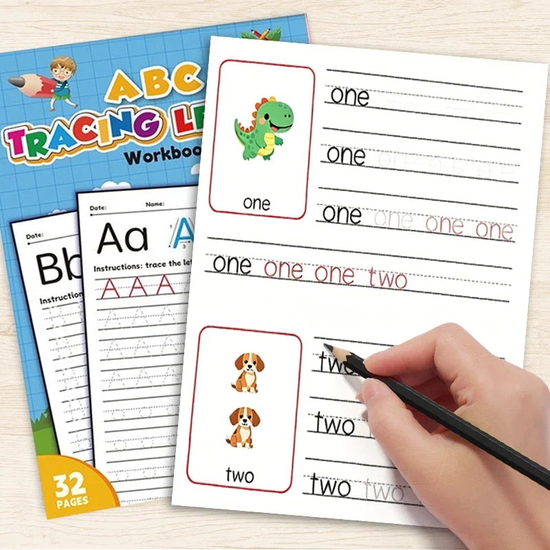 Alphabet A-z Workbook 32 Pages 26 English Letters Words Practice Book