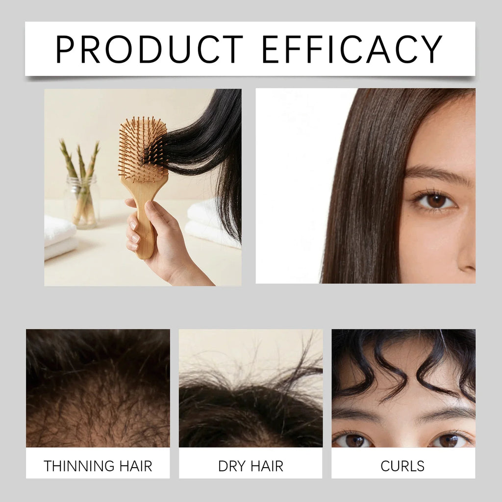 Natural Bamboo Air Cushion Hair Brush – Scalp Massage Comb