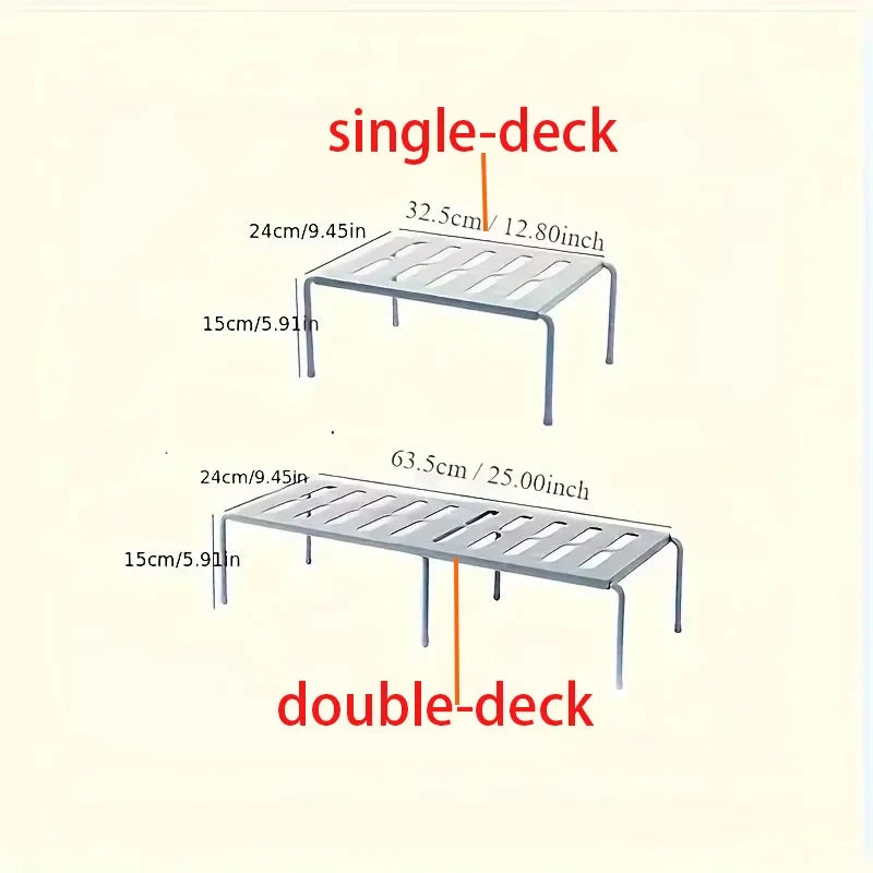 Multi-Layer Foldable Plastic Shoe Rack | Space-Saving Organizer
