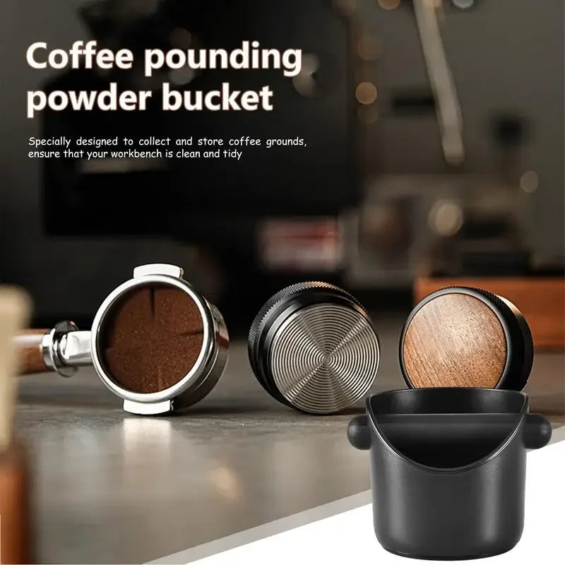 Coffee Powder Box Black Slag Bucket Deep Bowl Dump Bin Detachable
