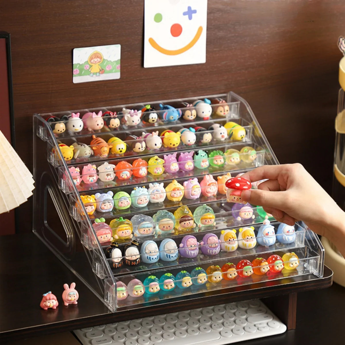 Acrylic Display Riser Stand | Clear Shelf for Perfume & Figures