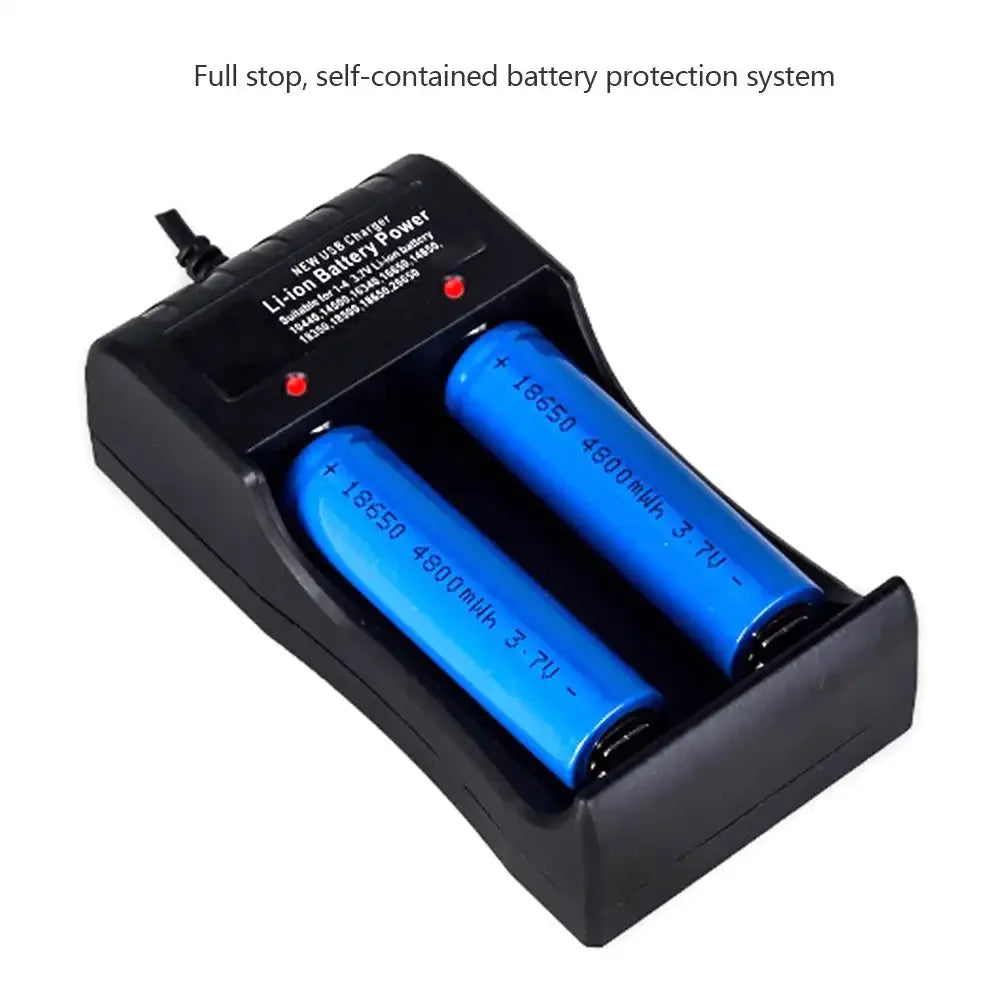 18650 Lithium Battery Charger – 1/2/3 Slot USB 4.2V